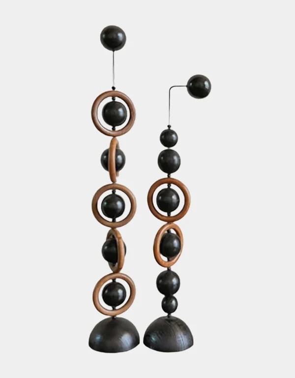 Geometric Wood Sculpture