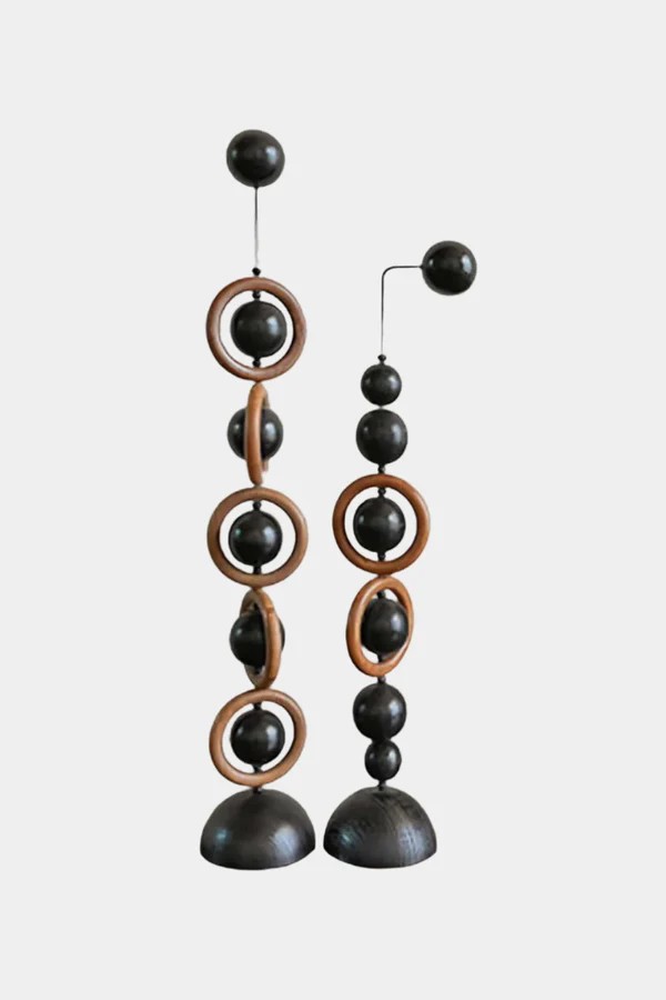 Geometric Wood Sculpture