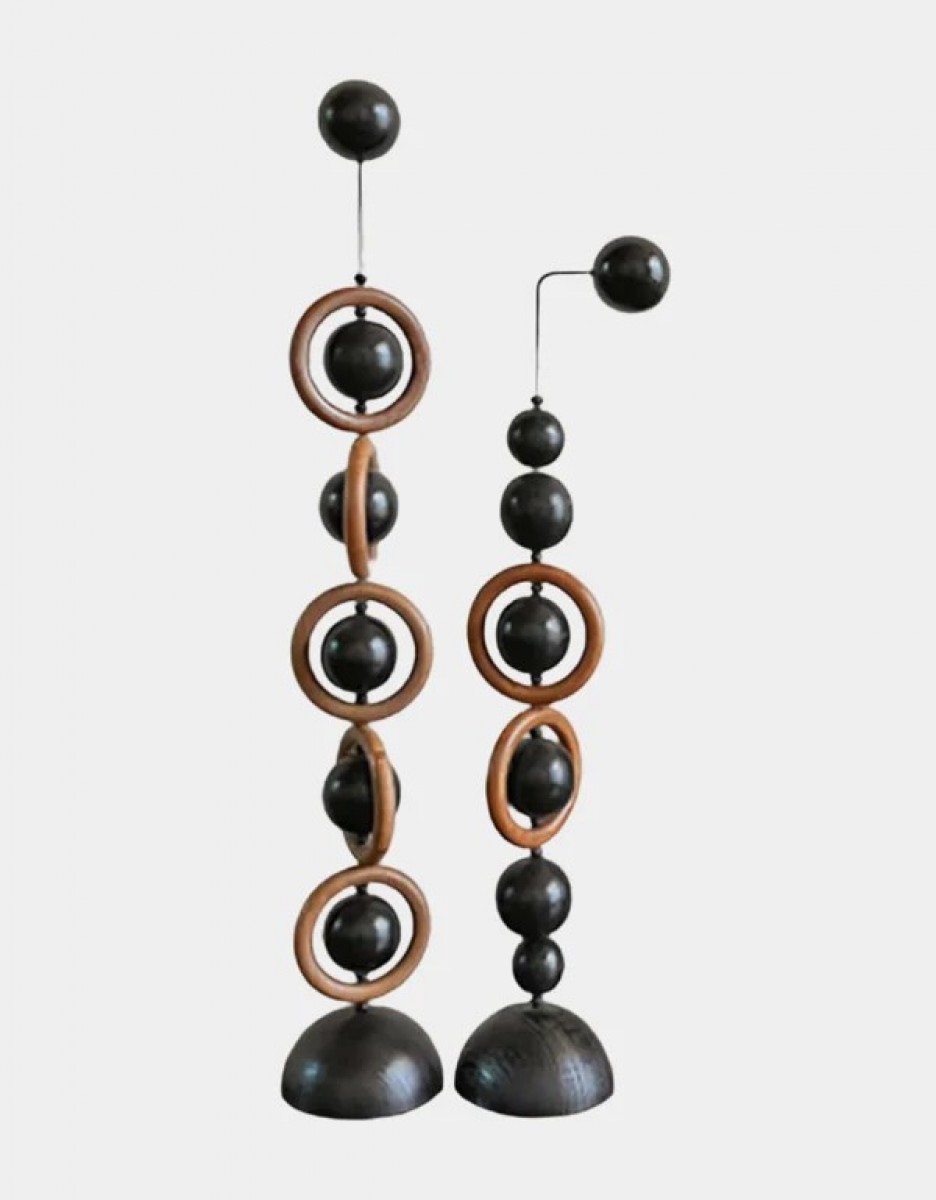 Geometric Wood Sculpture