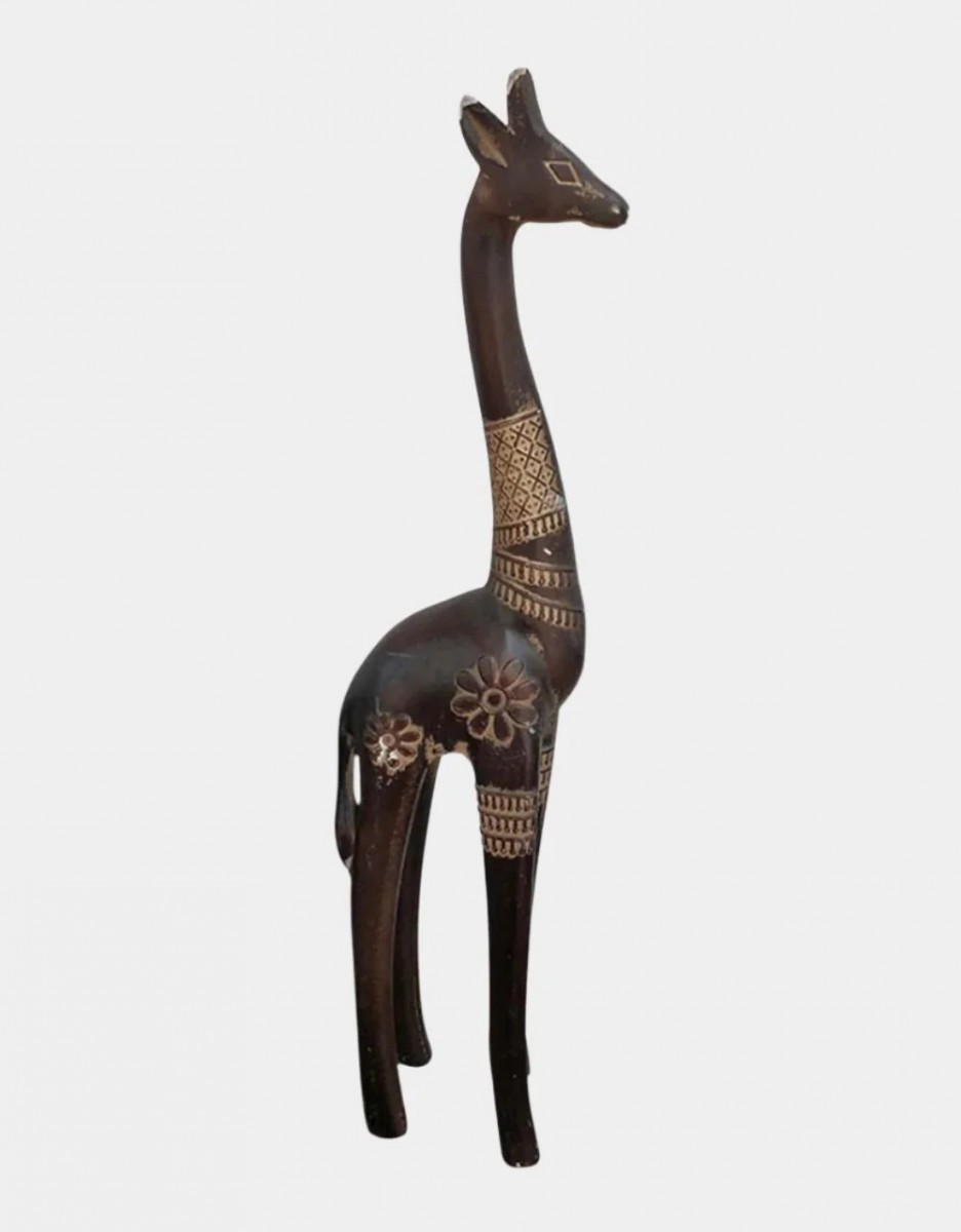 Giraffe Wood Sculpture
