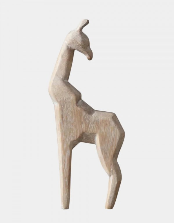 Giraffe Wood Sculpture