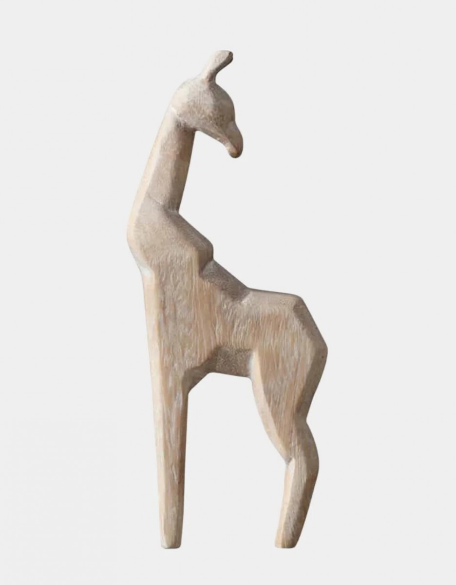 Giraffe Wood Sculpture