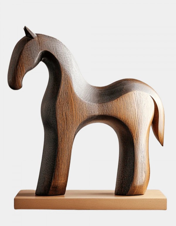 Horse Wood Sculpture