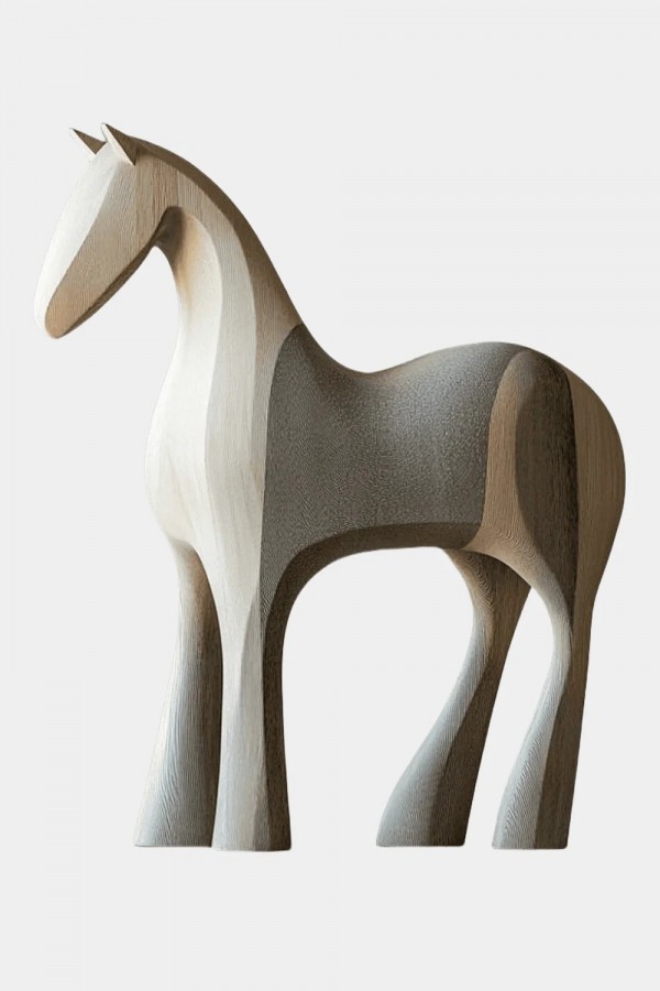 Horse Wood Sculpture