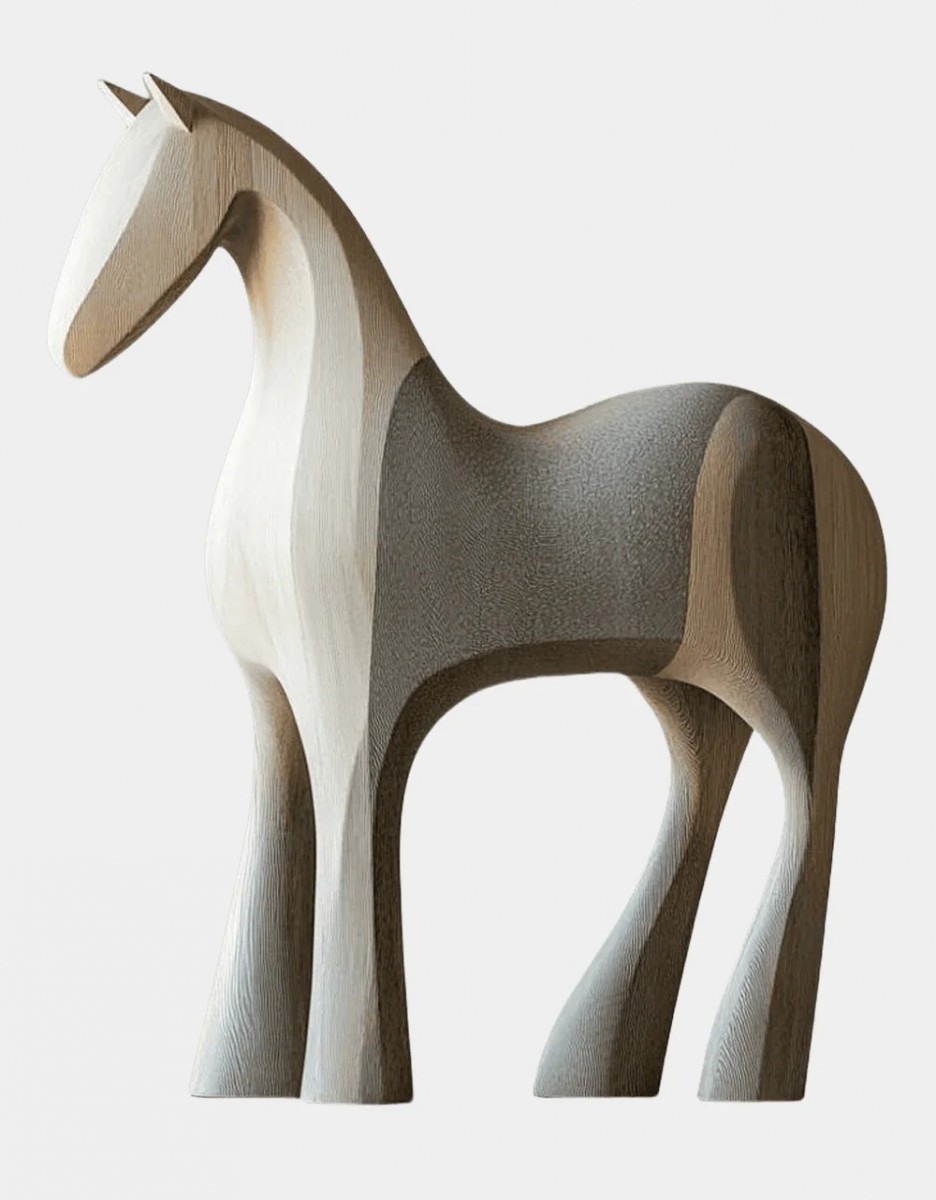 Horse Wood Sculpture