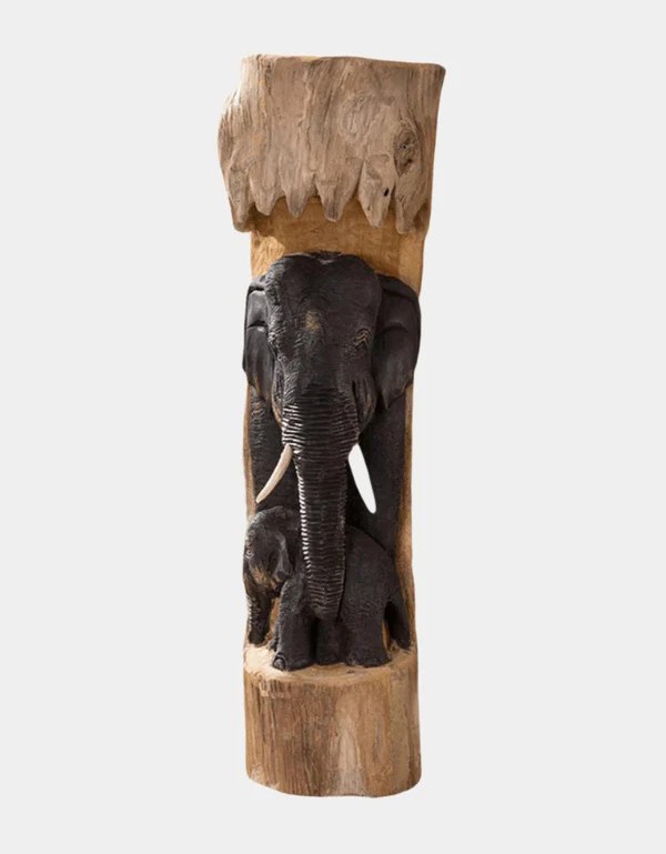 Elephant Wood Sculpture